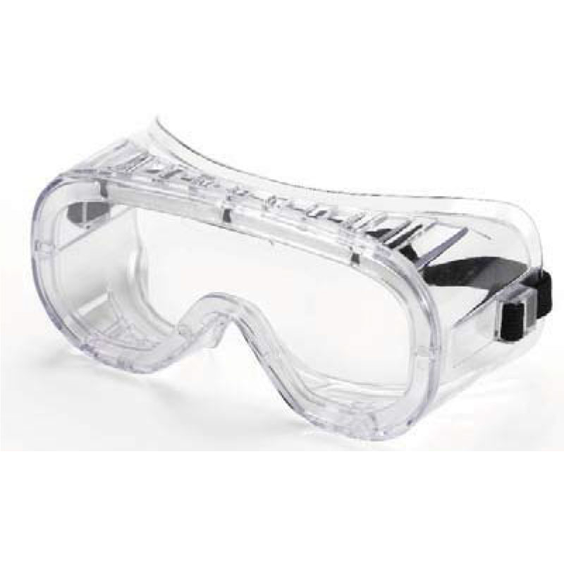 Lunettes-masque en pvc transparent - bandeau élastique en tissu.